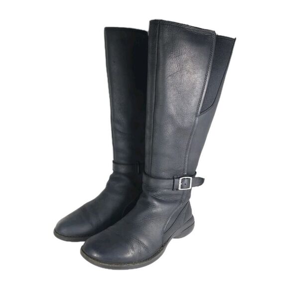 Merrell Women's Andover US8,5 Black Leather Waterproof Side Zip Tall Riding Boot - Picture 1 of 16